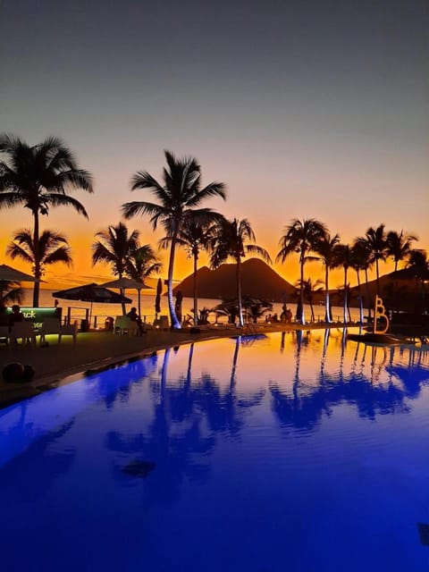 Swimming pool, Sunset