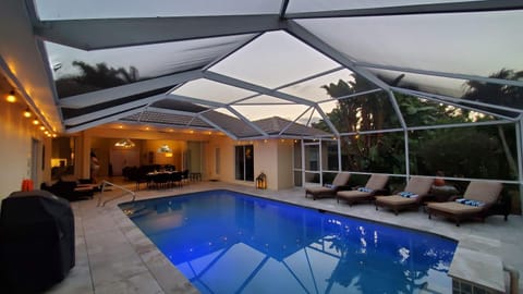 Pool view, sunbed