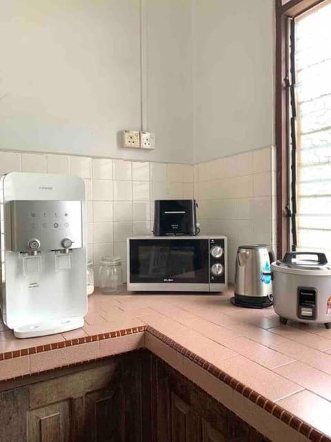 Kitchen or kitchenette, toaster