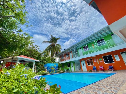 Property building, Pool view, Swimming pool