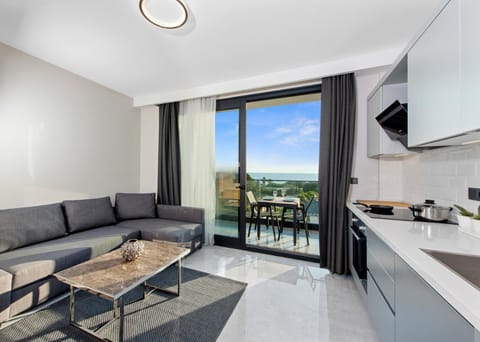 Living room, Seating area, Sea view