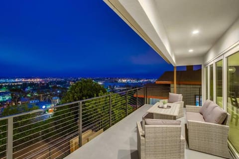 Night, Balcony/Terrace, Seating area