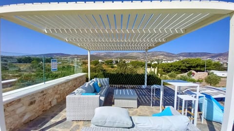 Patio, Natural landscape, Pool view