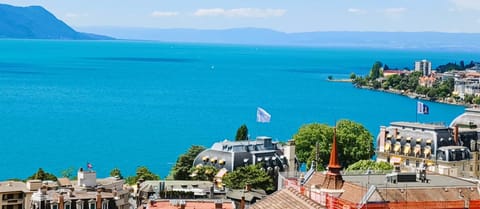 Nearby landmark, Natural landscape, City view, Lake view