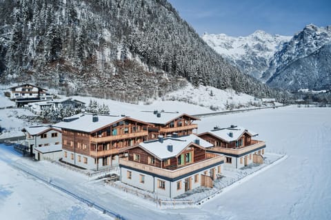 Property building, Day, Natural landscape, Winter, Mountain view