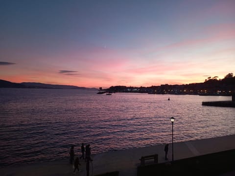 Beach, Sea view, Sunset