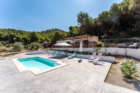 Property building, Living room, Swimming pool
