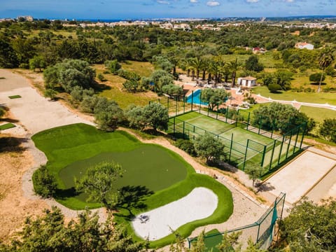 Bird's eye view, Golfcourse, Tennis court, Garden view, Pool view