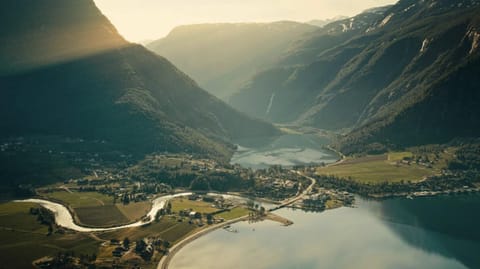 Natural landscape, Bird's eye view, Hiking