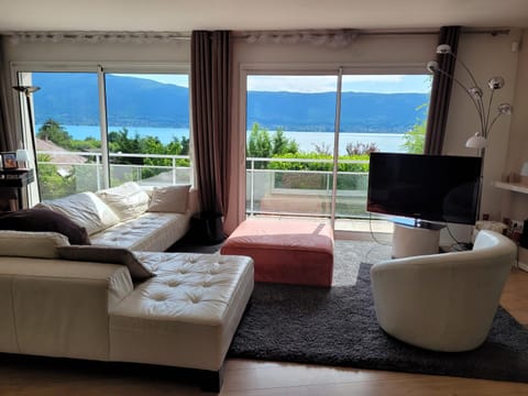 Sunshine Villa in front of Annecy Lake Villa in Menthon-Saint-Bernard