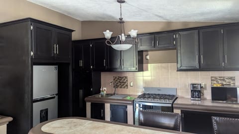 Kitchen or kitchenette, Dining area, oven, stove