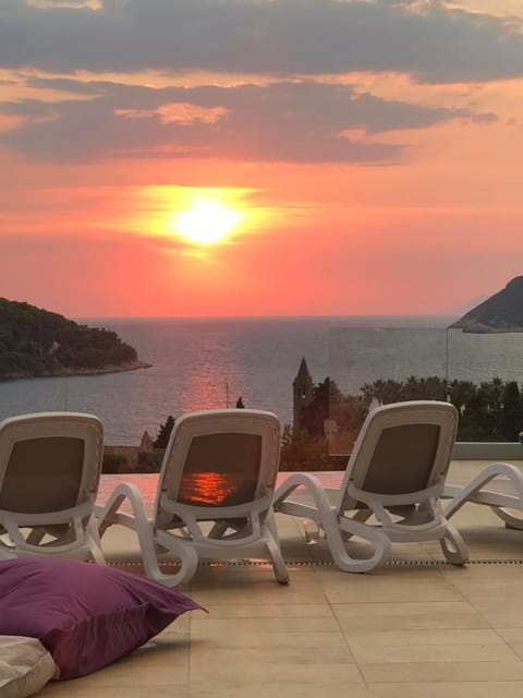 Magnificent new Villa Tofta on Lopud, Croatia. Sea views from the infinity pool Villa in Lopud