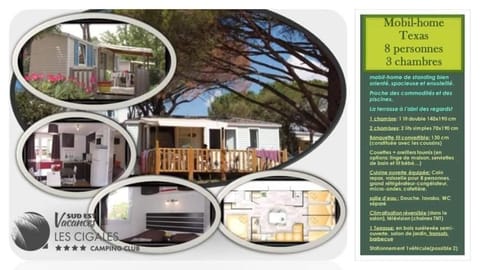 MOBIL-HOME HOLYDAY'S 8 personnes Campground/ 
RV Resort in Vidauban