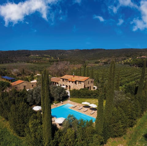 Natural landscape, Bird's eye view, Pool view, Swimming pool