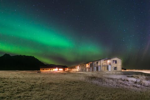 Property building, Night, Winter, On site