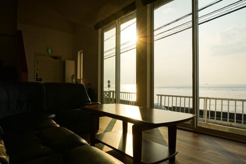 Living room, Sea view, Sunset