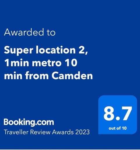 Super location 2, 1min metro 10 min from Camden Apartment in London Borough of Islington