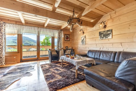 Living room, Seating area, Mountain view