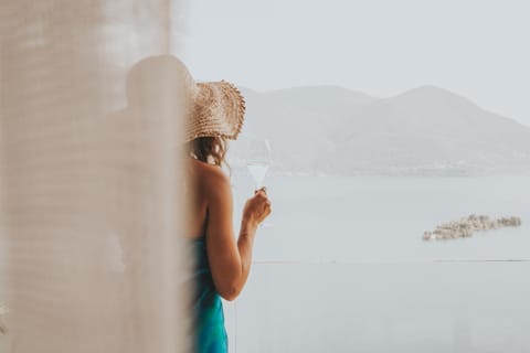 People, Natural landscape, Lake view, Mountain view