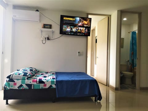 Bed, TV and multimedia, Bedroom, air conditioner