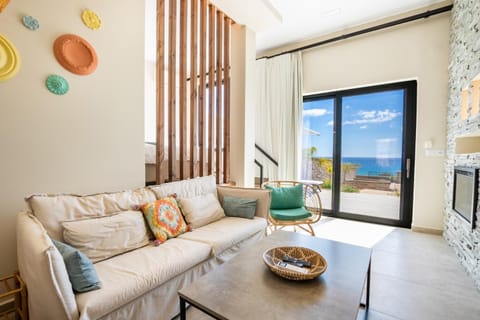 Living room, Seating area, Sea view