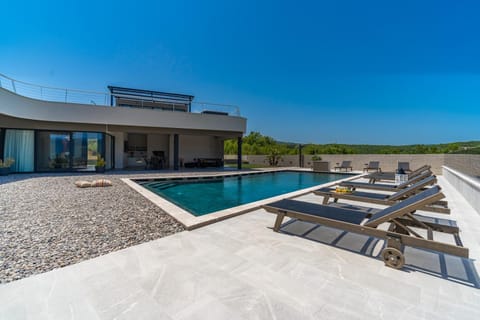 NEW! Luxury Villa Madre with 5 en-suite bedrooms, heated 72sqm Mineral pool, Whirlpool, outdoor Gym, Playground Villa in Split-Dalmatia County