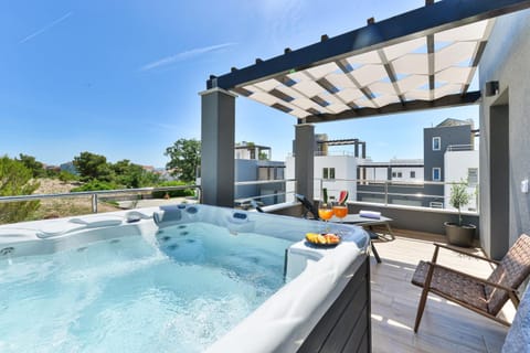 Property building, Day, View (from property/room), Balcony/Terrace, sunbed
