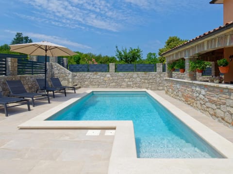 Patio, Pool view, sunbed