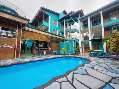 Property building, Patio, Swimming pool