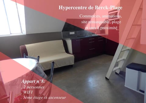 Studio avec mezzanine Berck-Plage Hyper-centre Condo in Berck