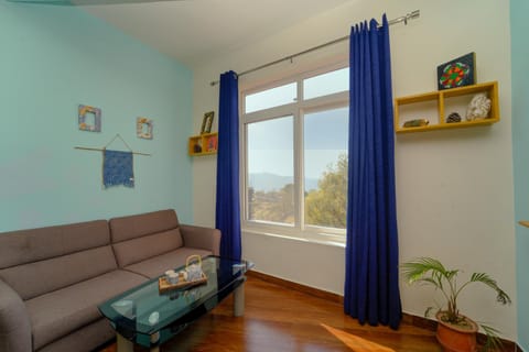 Natural landscape, Living room, Seating area, Mountain view