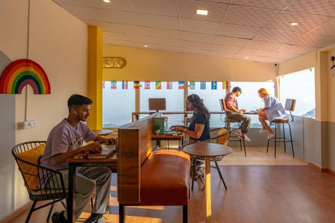 Seating area, group of guests