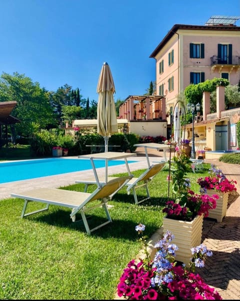 Garden, Garden view, Swimming pool, sunbed