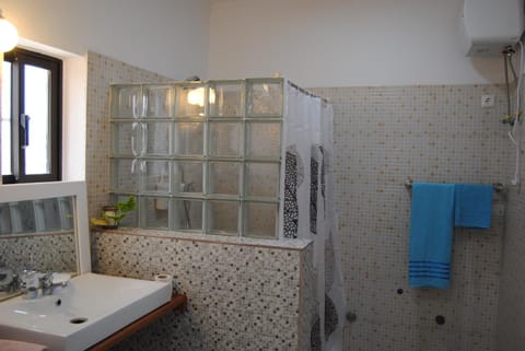 Shower, Toilet, Bathroom, Facility for disabled guests, towels