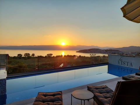 Lake view, Pool view, Sea view, Swimming pool, Sunset, sunbed