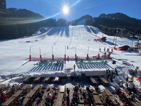 Natural landscape, Winter, Skiing, Mountain view