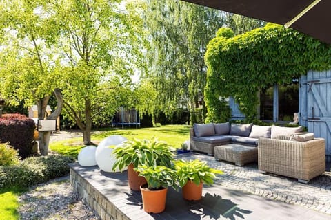 Patio, Natural landscape, Garden, Seating area