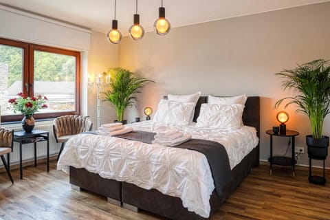 Bed, Seating area, Bedroom, Garden view, Quiet street view, air conditioner