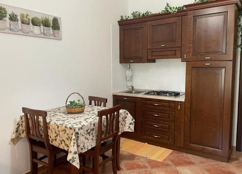 Kitchen or kitchenette, Dining area, stove