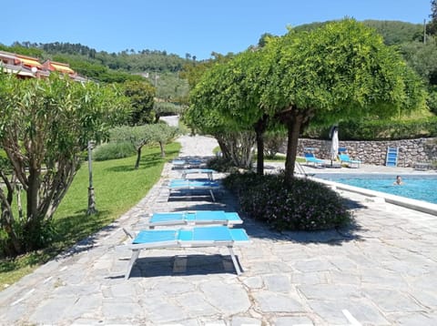 Garden view, Pool view, Swimming pool, sunbed
