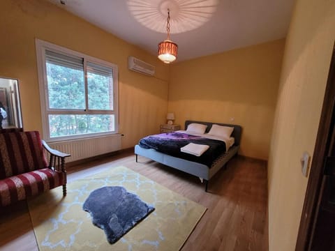 Bed, Photo of the whole room, Bedroom, air conditioner