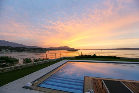 Natural landscape, Sea view, Swimming pool, Sunset