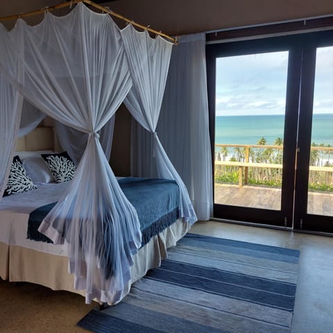 Bed, Natural landscape, Photo of the whole room, Bedroom, Sea view