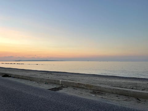 Natural landscape, Beach, Sea view, Sunset