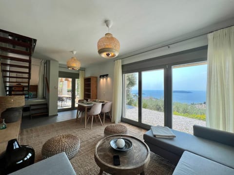 Living room, Seating area, Sea view