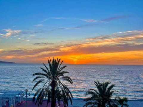 Beach, Sea view, Sunrise