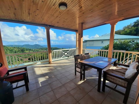 Patio, Natural landscape, Balcony/Terrace, Dining area, Mountain view, Sea view