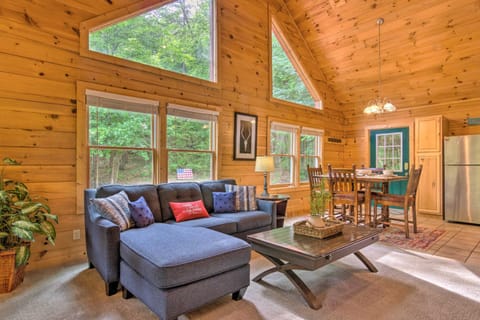Moonshine Manor Cabin with Fire Pit and Hot Tub! House in Lake Lure