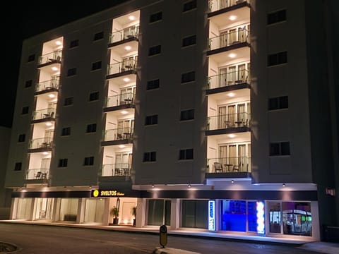 Property building, Facade/entrance, Night, Logo/Certificate/Sign