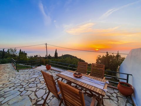 Patio, View (from property/room), Sea view, Sunset